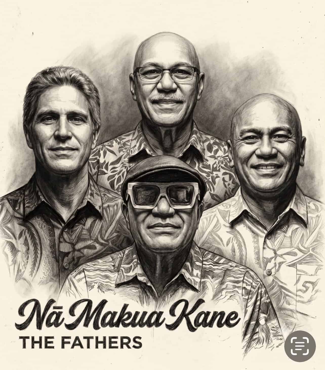 Na MakuaKane The Fathers Poster showing the 4 band members