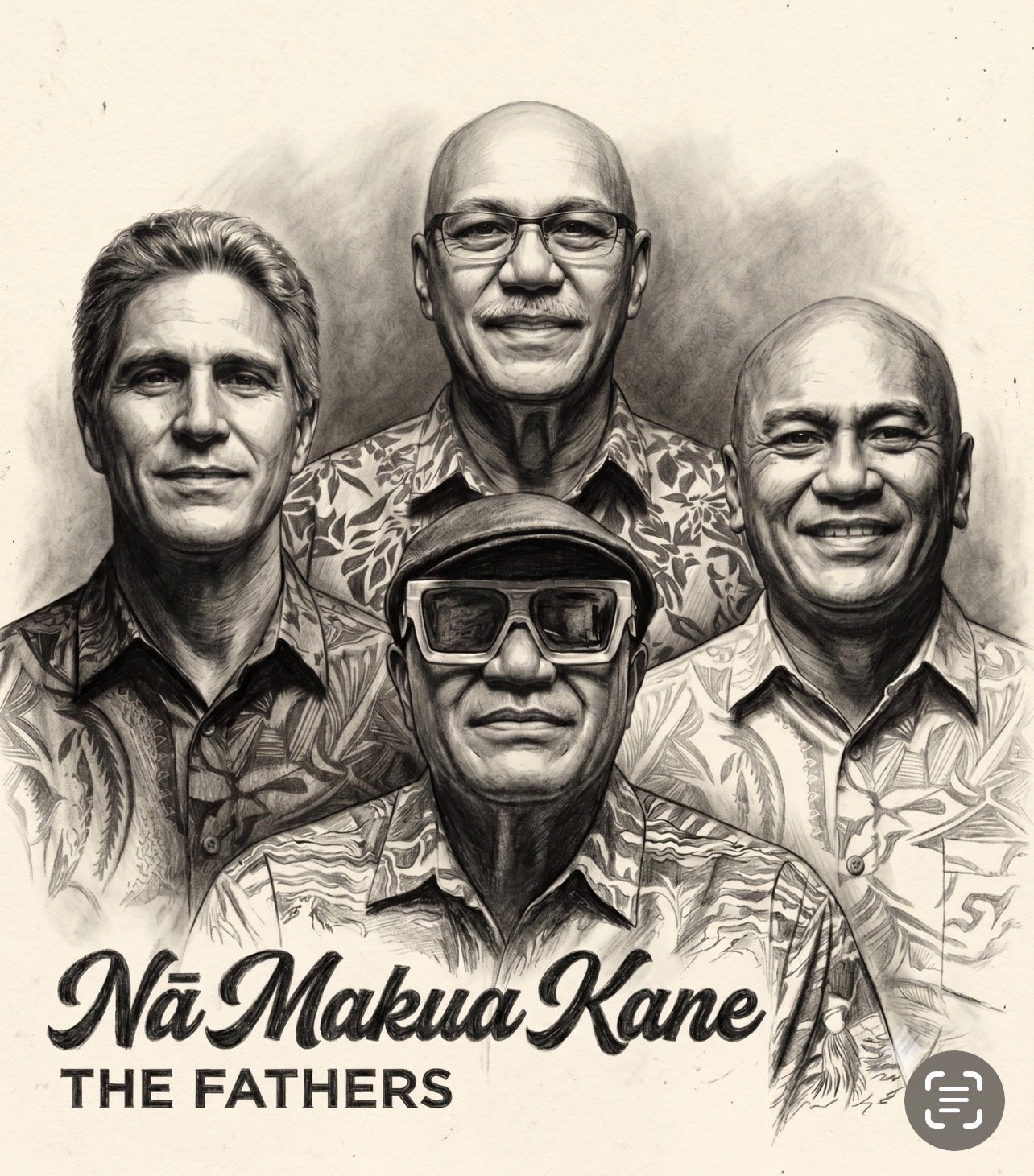 Na MakuaKane The Fathers Poster showing the 4 band members